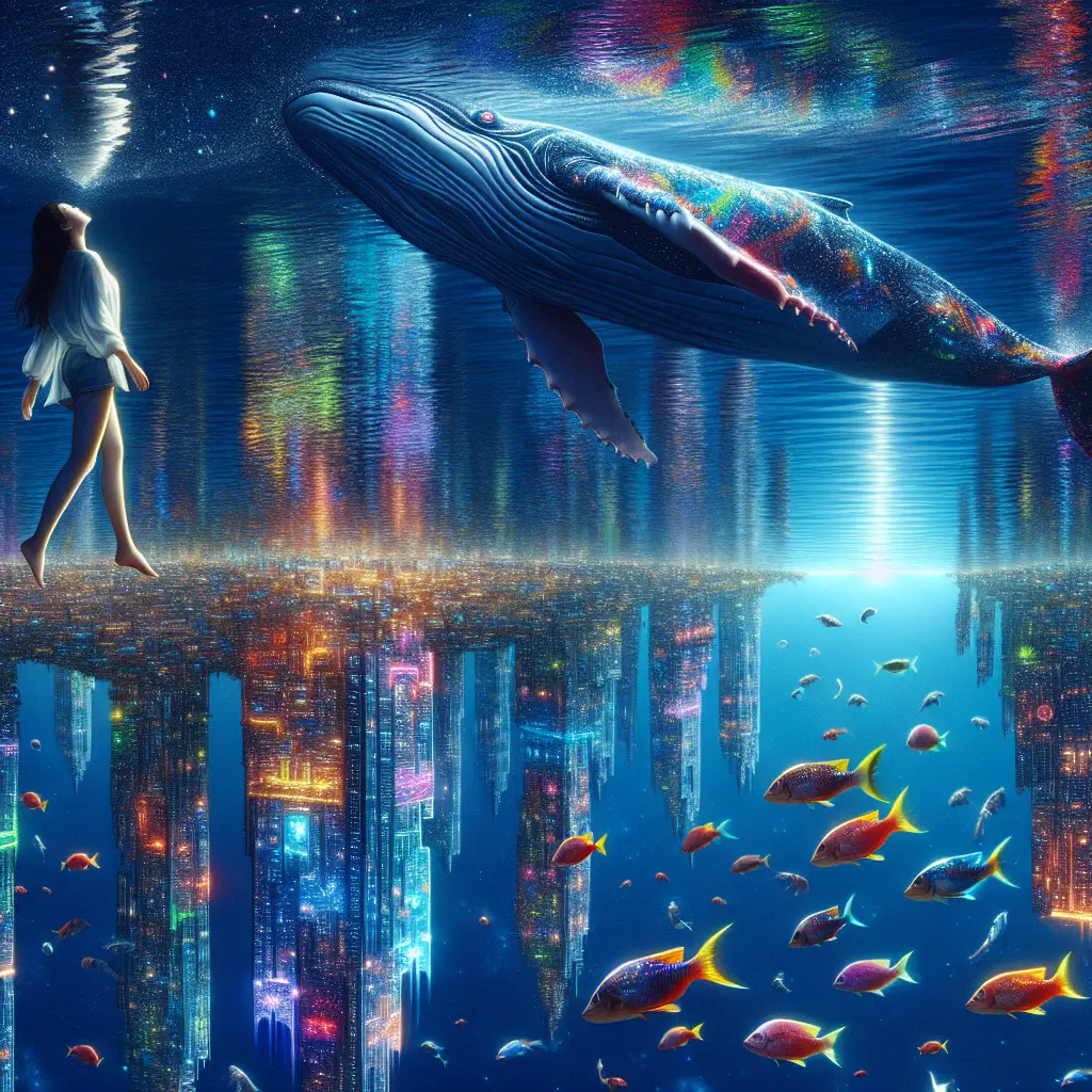 Imagery of an enchanting underwater adventure fantasy dream